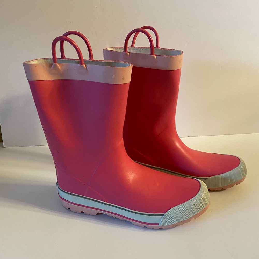Lands End Bubblegum Pink Rain Boots